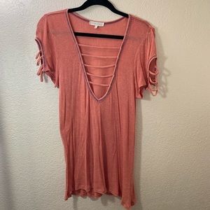 Guilted Intent Soft Salmon Tee